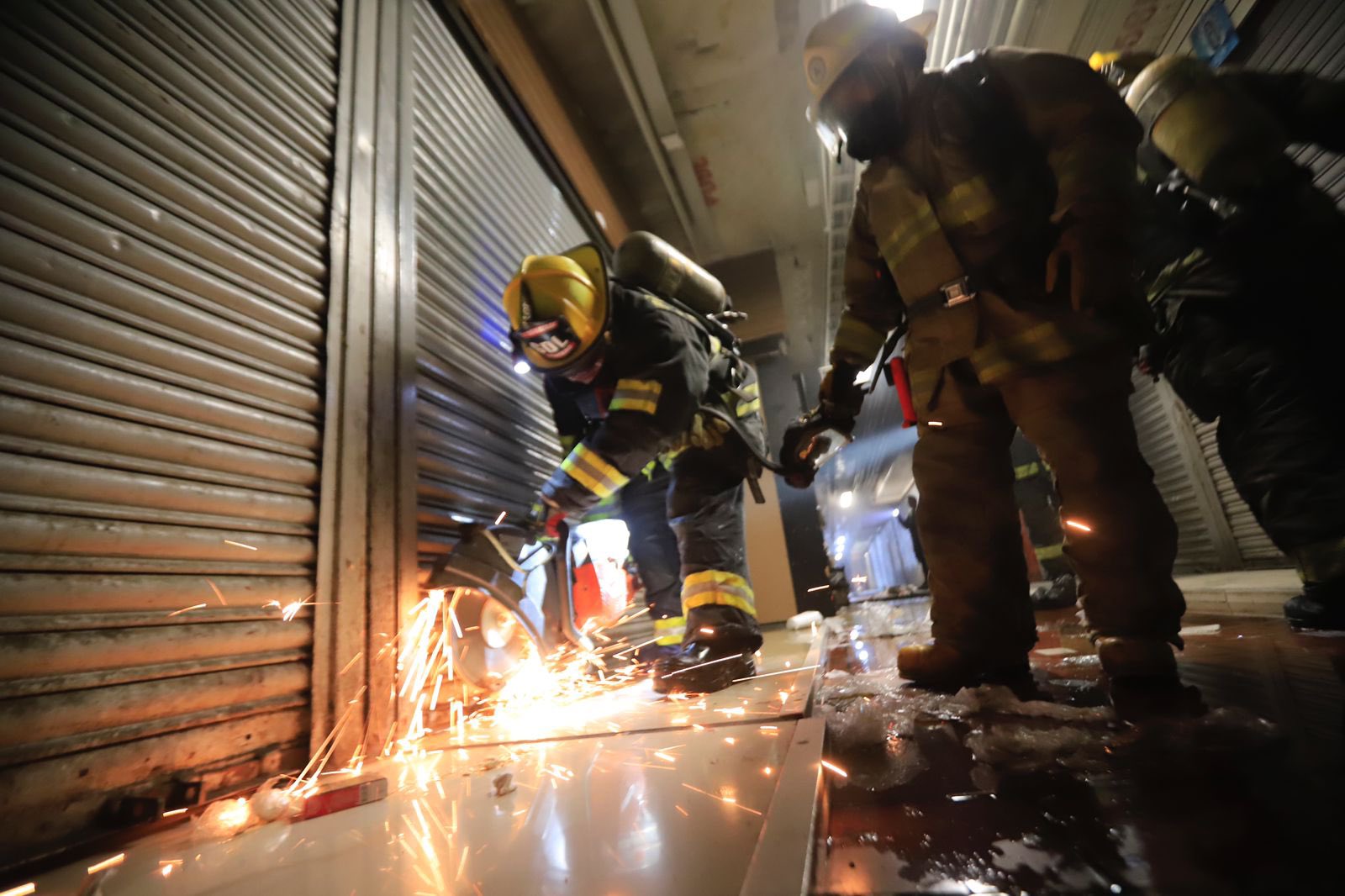 Incendio en el mercado San Juan de Dios. 