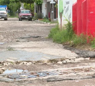 Calle del fraccionamiento Campo Verde