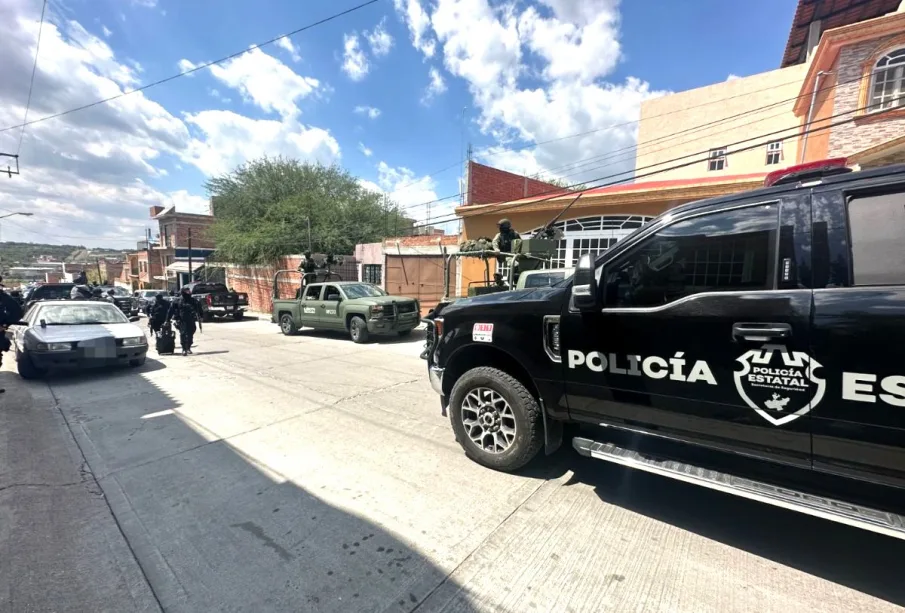 Operativo policial en Teocaltiche