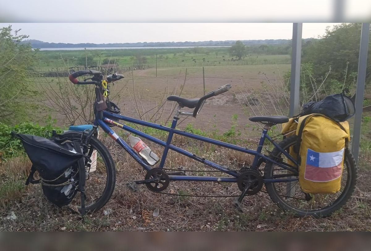 Bicicleta de trotamundos chileno