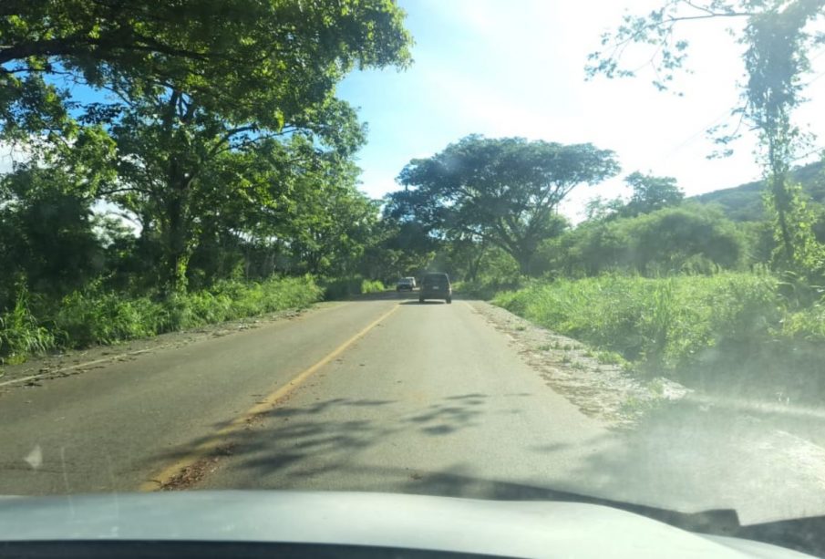 Carretera estatal 544 tras el huracán Lidia