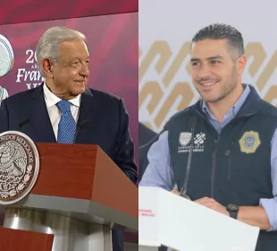 AMLO y Omar García Harfuch.