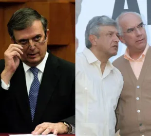 Marcelo Ebrard, AMLO y Dante Delgado