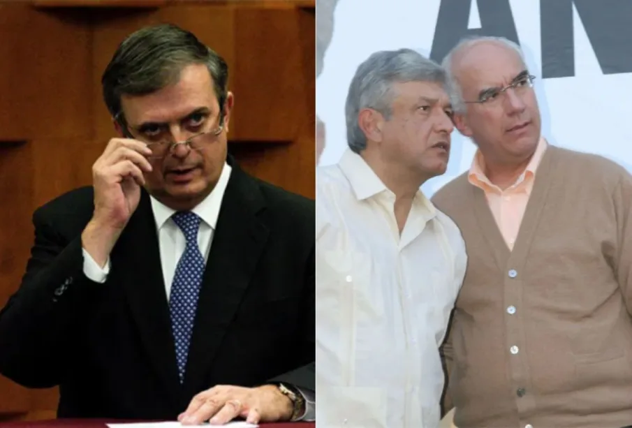 Marcelo Ebrard, AMLO y Dante Delgado