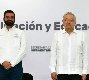 El exgobernador de Nayarit, Antonio Echevarria García y AMLO