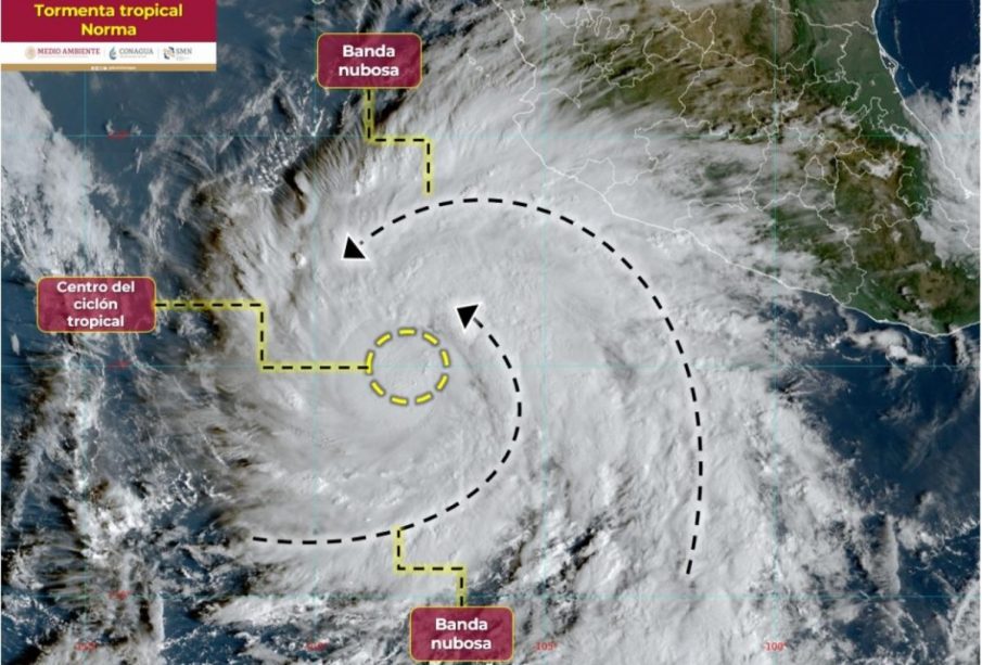 Tormenta tropical Nora.