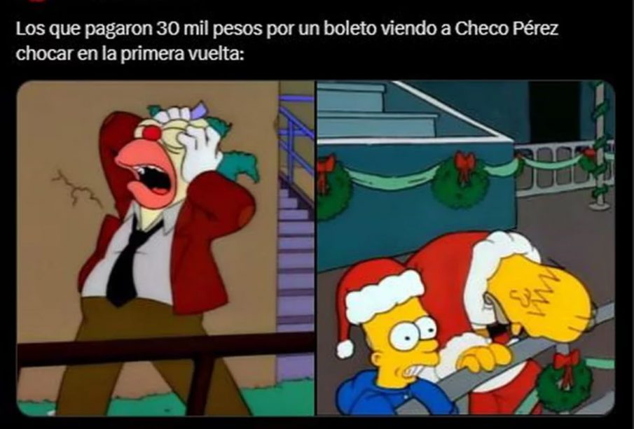 Los memes de Sergio 'Checo' Pérez no se hicieron esperar