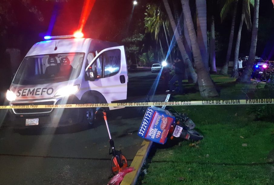 Repartidor de pizzas murió, al accidentarse en motocicleta