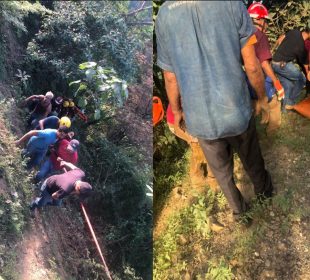 Rescate de personas en la brecha hacia Las Guasimas