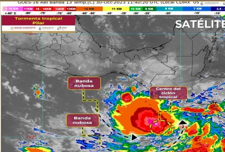 Tormenta tropical "Pilar" se forma en el Pacífico