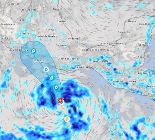 Trayectoria tormenta tropical Otis