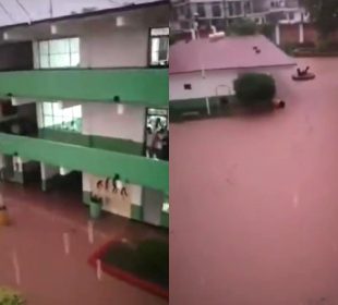 Escuela inundada de la Secundaria de la ETI