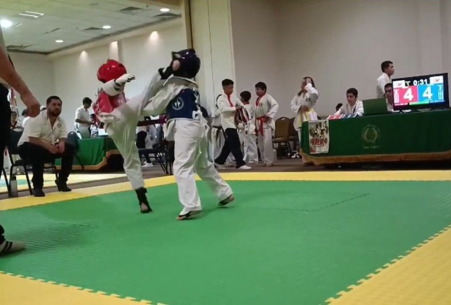 competencia de taekwondo