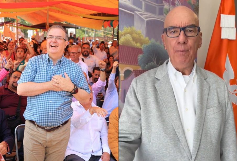 Marcelo Ebrard y Dante Delgado.