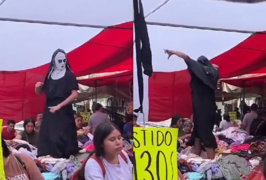 Monja de la feria.