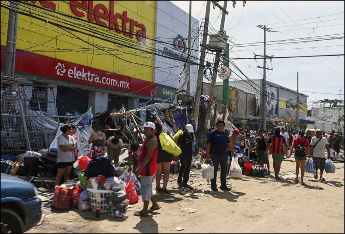 Realizan actos de rapiña en Acapulco.