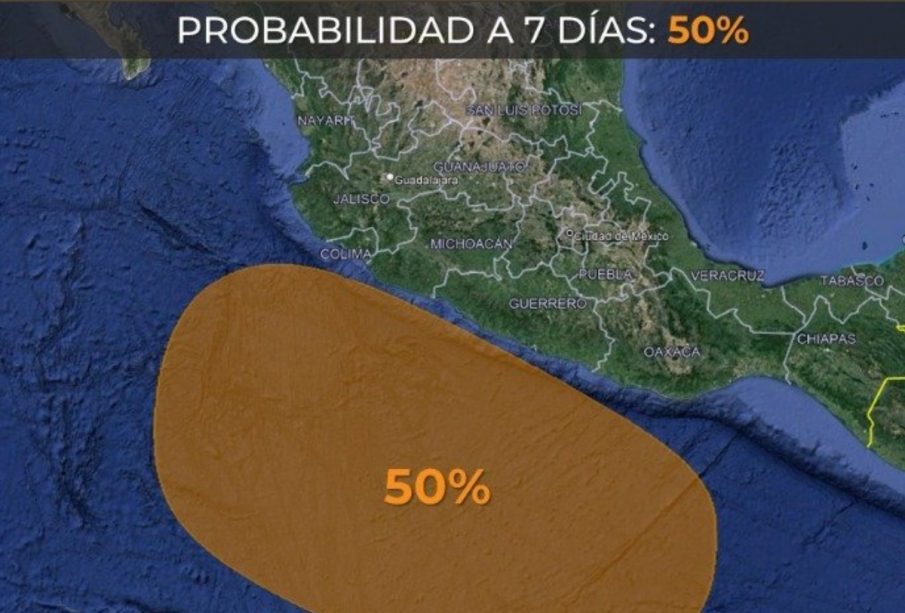 Mapa del desarrollo ciclónico