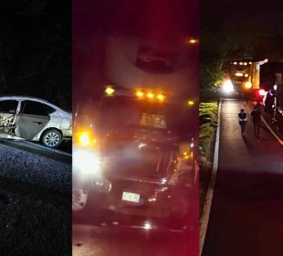 Accidente en carretera 200 en Compostela