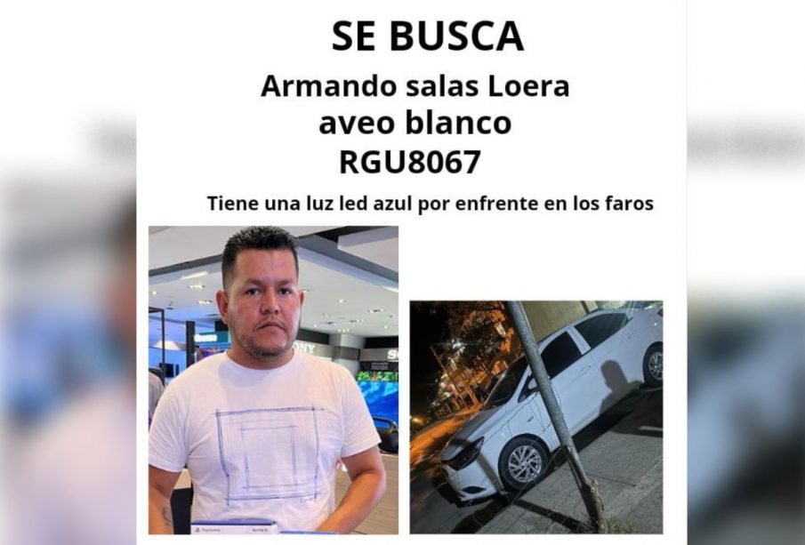 Armando Salas Loera, hombre desaparecido