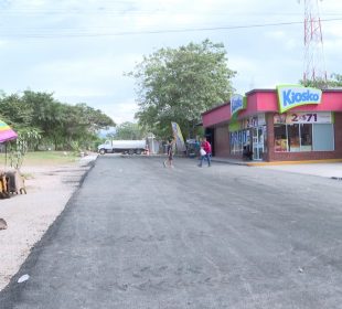 Avenida Tamaulipas con asfalto