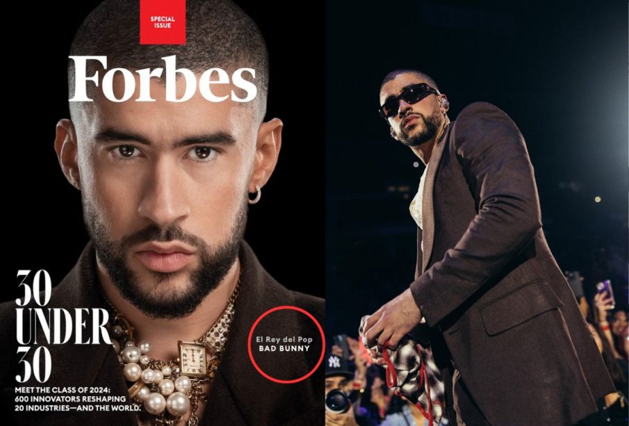 Bad Bunny en la portada de Forbes