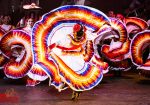 Bailarinas del Grupo Folclórico Vallarta Azteca danzando