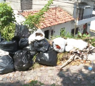 Basura en el centro de vallarta