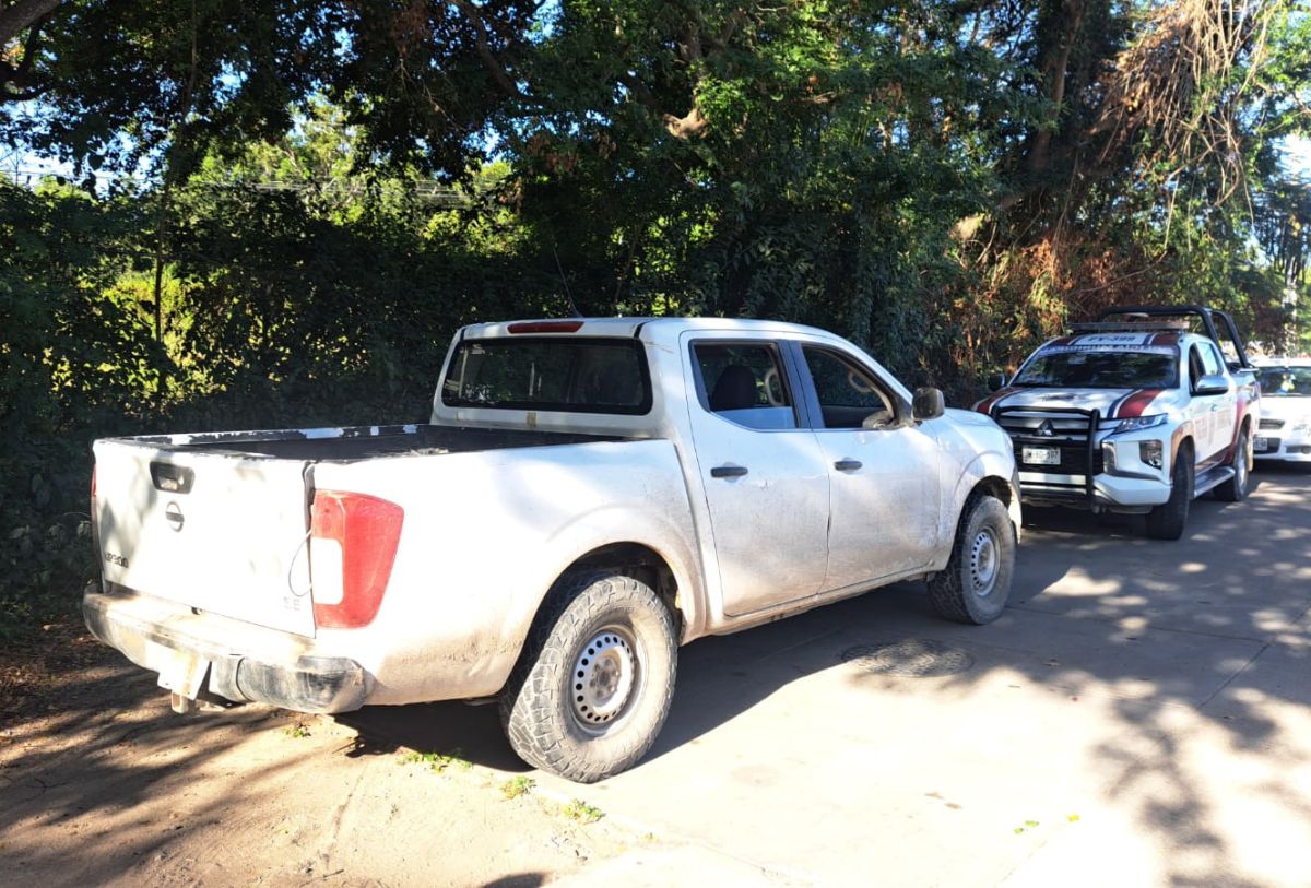 Camioneta en Las Juntas