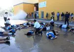 Estudiante en simulacro