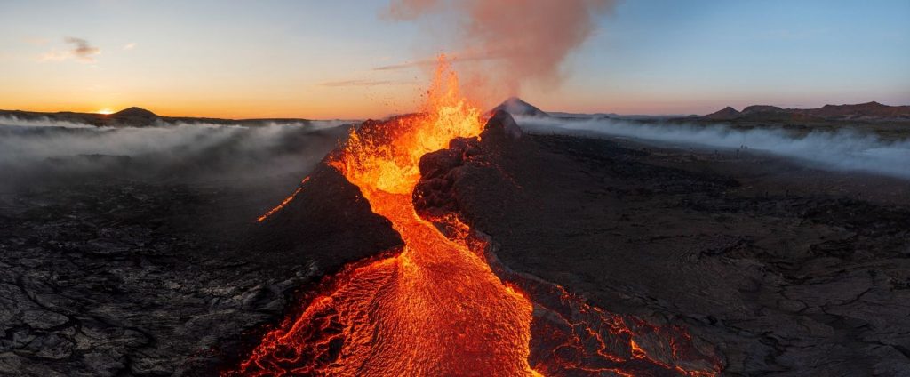 Fagradalsfjall en erupción