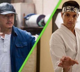 Jackie Chan y Ralph Macchio en su papel de Karate Kid