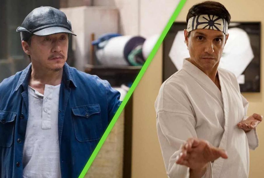 Jackie Chan y Ralph Macchio en su papel de Karate Kid