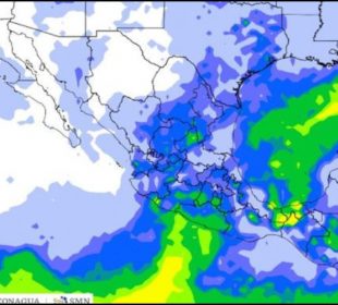 Tormenta invernal en México.