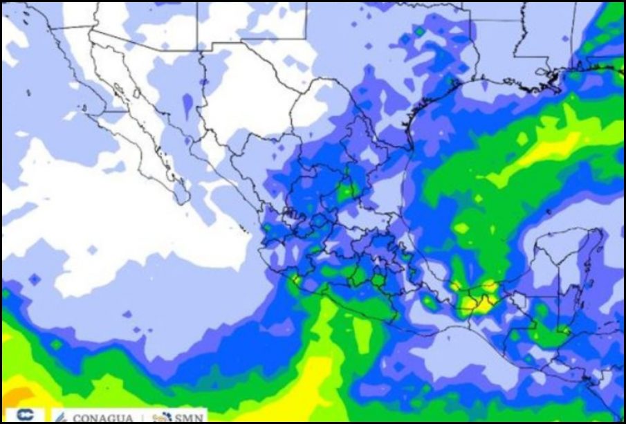 Tormenta invernal en México.