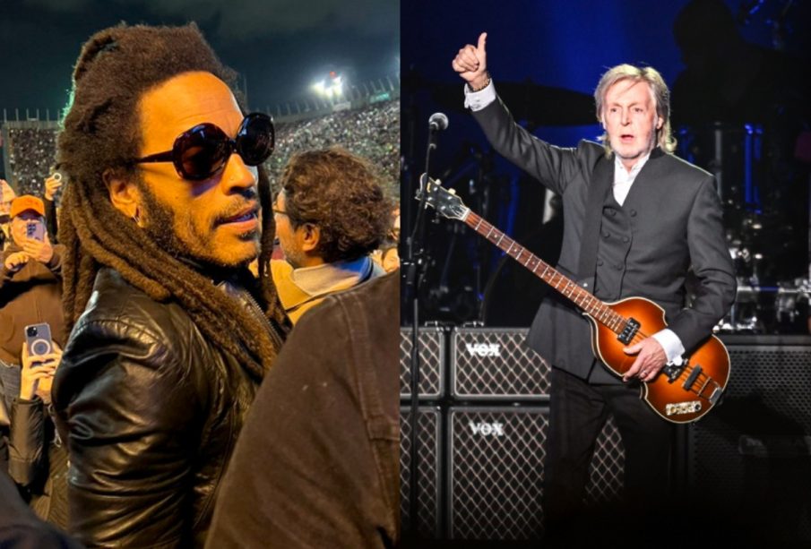 Lenny Kravitz y Paul McCartney