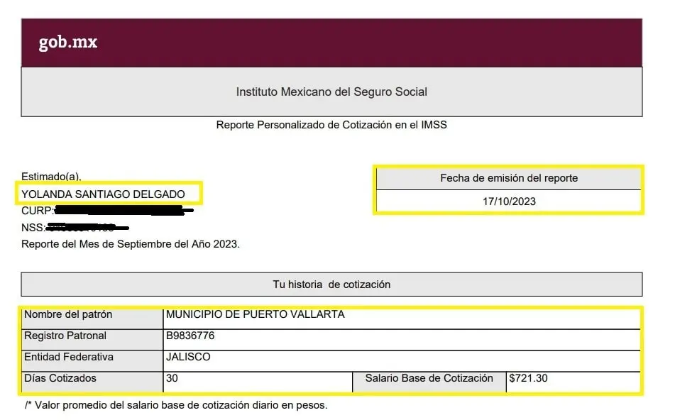 Nomina de Yolanda