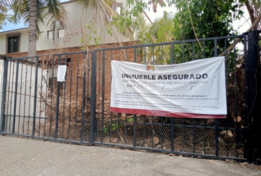 Pancarta de inmueble asegurado