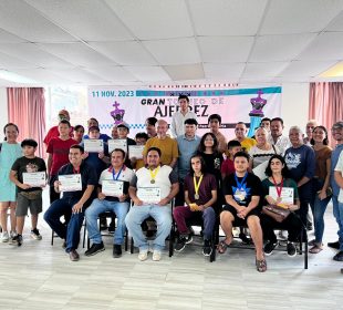 Participantes del “Gran torneo de ajedrez”