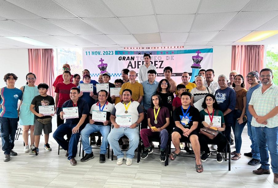 Participantes del “Gran torneo de ajedrez”