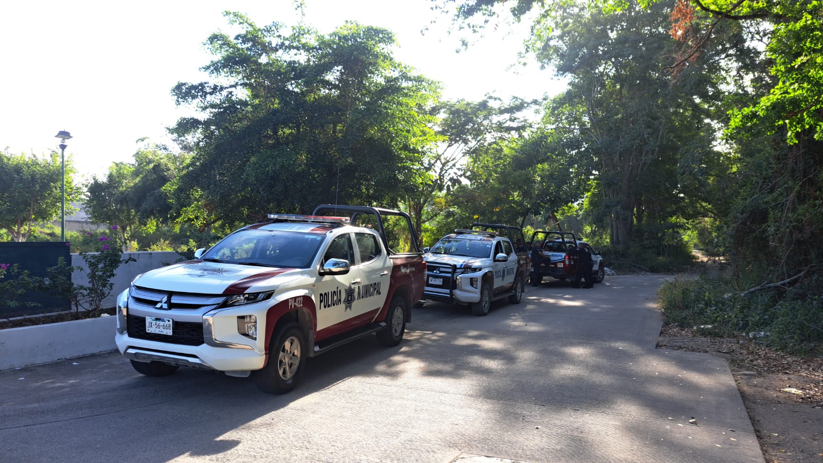 Patrulla de policía en Las Juntas