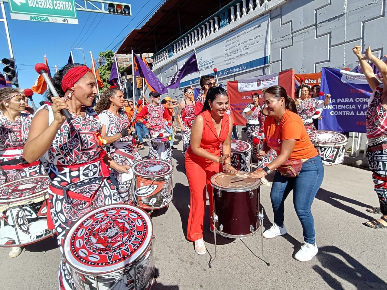 Perla Villalvazo en el Día de la Erradicación de la Violencia contra la Mujer