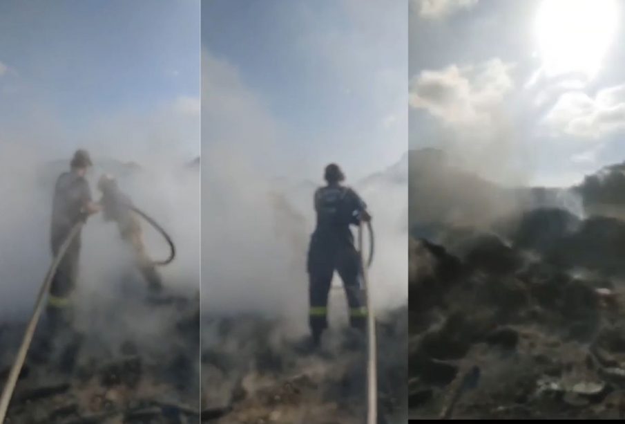 Bomberos nayaritas sofocan incendio en relleno sanitario de Bahía de BAnderas