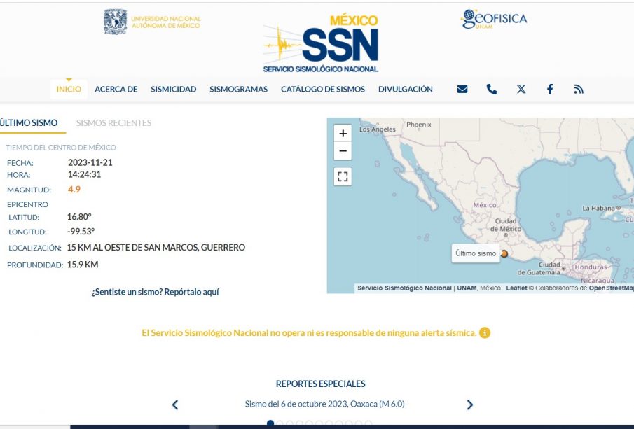 El sismo en Guerrero se dejó sentir entre los habitantes de la región de Acapulco.