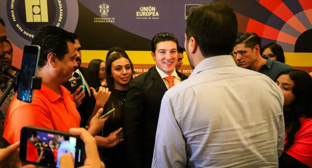 Samuel García durante la FIL Guadalajara 2023