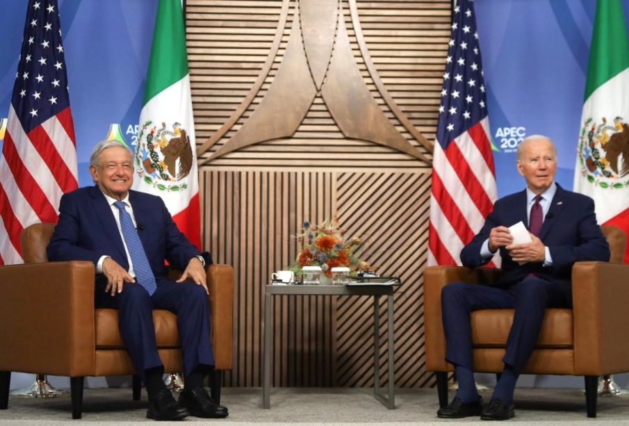 AMLO y Joe Biden en reunión bilateral