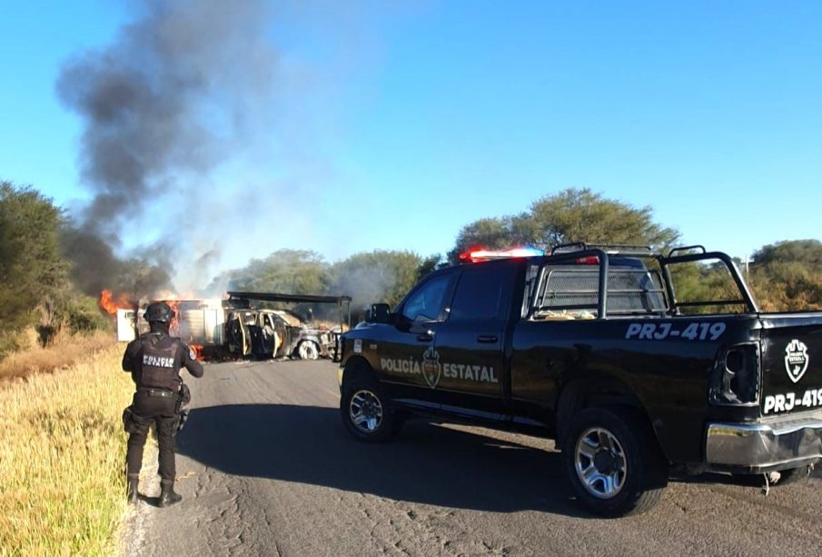 Bloqueos y enfrentamiento en Teocaltiche