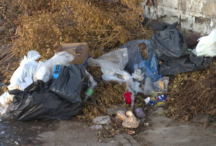 Basura en esquina de colonia Floresta