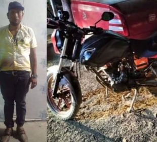 Hombre detenido por robo de moto