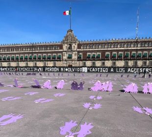 Zócalo de la CDMX en marcha del 25N