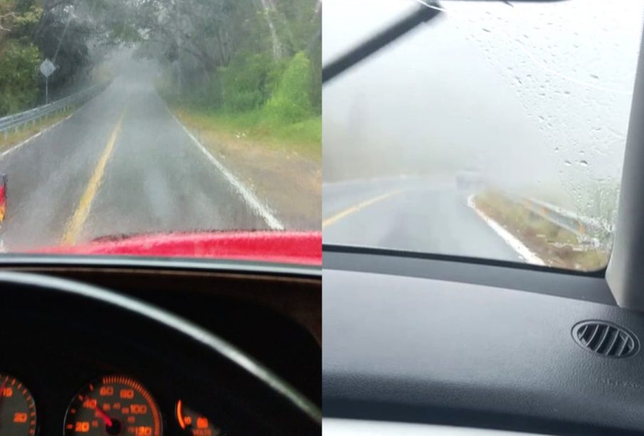 Conductores reportan neblina sobre carretera federal 200